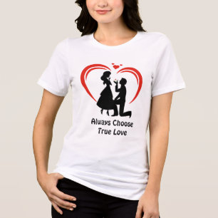 Camiseta Escolher o Verdadeiro Amor Sempre - Livre Naturalm