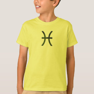 Camiseta Escolher Peixes de Cor Símbolo Astrológico Zodiac