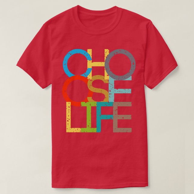 Camiseta Escolher vida (Frente do Design)