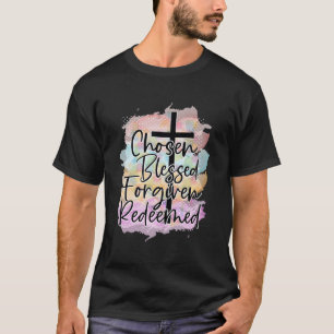 Camiseta Escolhida abençoada e perdoada Christi Religiosa