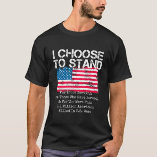 Camiseta Escolho Defender A Bandeira Americana Nacional Usa