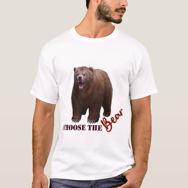 Camiseta Escolho o Urso (luz) (Frente)