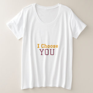 Camiseta "Escolho-Te Mais-Tamanho