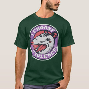Camiseta Escolho Violência Gambá Skunk por Tobe Fonseca