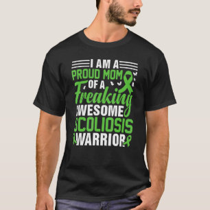 Camiseta Escoliose Mãe de um Guerreiro de Lesão nas Costas