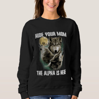 Camiseta Esconda A Sua Mãe O Alfa Está Aqui Engraçado Werew