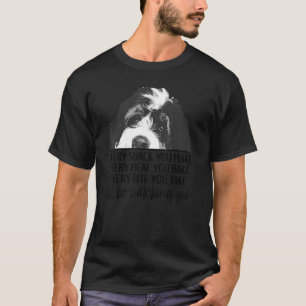 Camiseta Escondendo Bernedoodle, Eu Estarei Vendo Você Cach