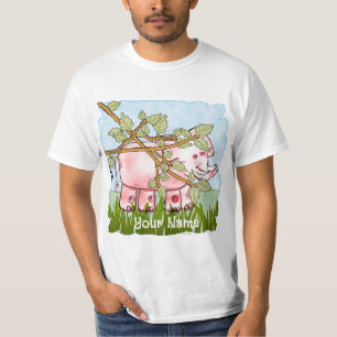 Camiseta Esconder Elefante Rosa