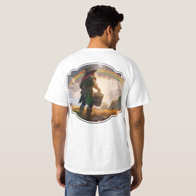 Camiseta Esconderijo do Leprechaun (Parte Traseira Completa)