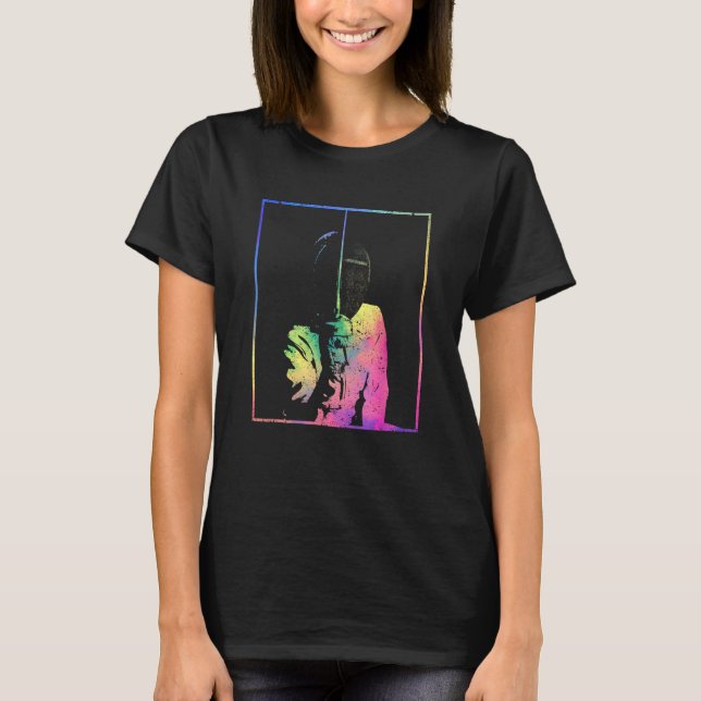 Camiseta Escória Engraçado Saber Epee Foil Fencer Passio (Frente)