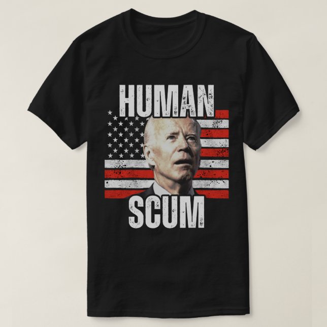 Camiseta Escória humana (Frente do Design)