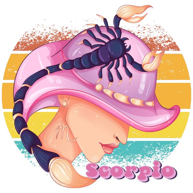 Camiseta Escorpião (Scorpio (October 23 - November 21):
"Mysteries Deep, Your Secrets You Keep!")