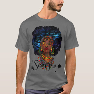 Camiseta Escorpião Astrologia Zodiac - Sinal de Rainha Negr