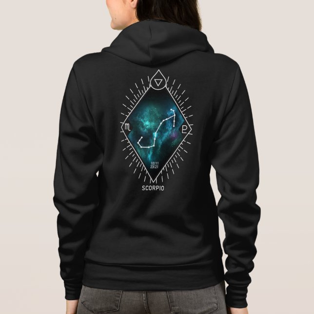 Camiseta Escorpião Constelação e Símbolo Zodiac (Verso)