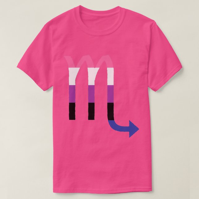 Camiseta Escorpião-de-Genderfluido (Frente do Design)