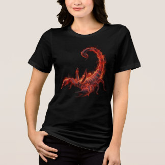 Camiseta Escorpião Flamejante Criatura Mítica Arte Fantasia