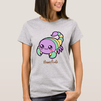 Camiseta Escorpião Kawaii Desenho Animado Pastel Cute