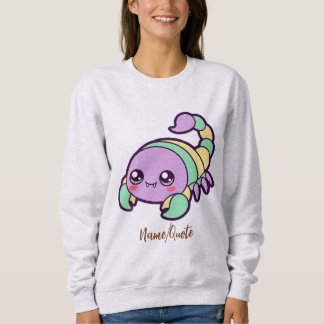 Camiseta Escorpião Kawaii Desenho Animado Pastel Fofo
