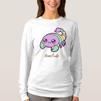 Camiseta Escorpião Kawaii Fofo Cartoon Pastel
