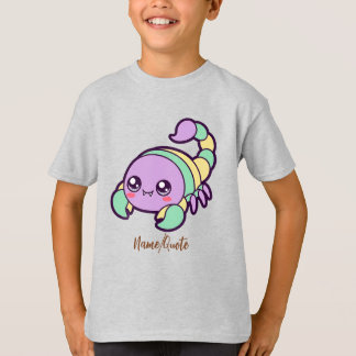Camiseta Escorpião Kawaii Lindo Cartoon Pastel