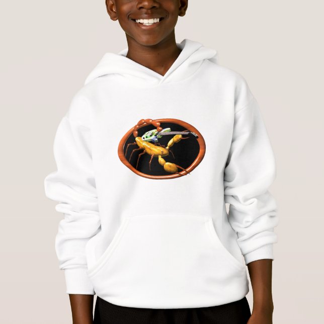 Camiseta Escorpião que joga presentes da amizade da (Frente)