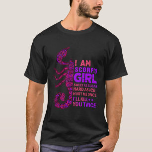 Camiseta Escorpião Rainha de outubro Scorpion Zodiac