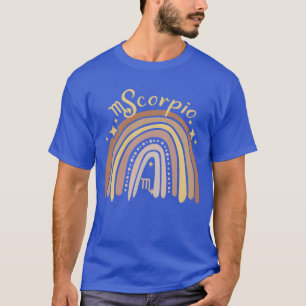 Camiseta Escorpião Zodíaco Boêmio Boho Arco-íris 70s Vintag