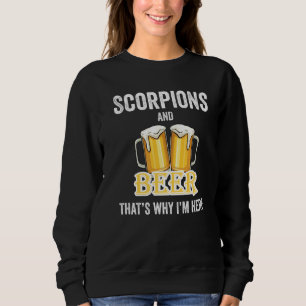 Camiseta Escorpiões e Cerveja É por isso que estou aqui