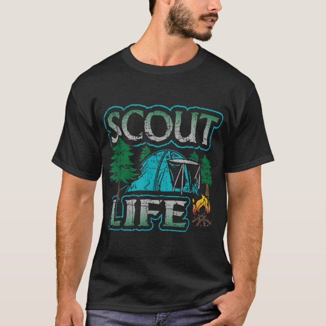 Camiseta Escoteiro de Escoteiro Campanha de Escoteiro de Tr (Frente)