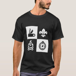 Camiseta Escoteiro do Fleur de lis Scouting Camfire