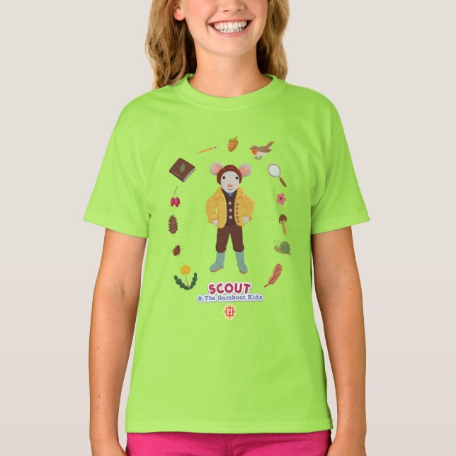 Camiseta Escoteiro e Crianças Gumboot (Frente)