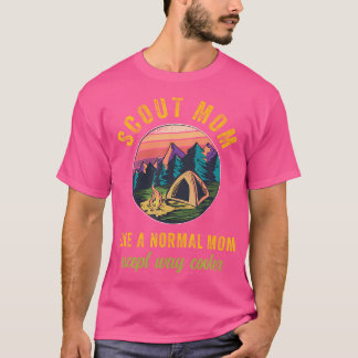 Camiseta Escoteiro Mãe Escotejando Líderes De Tropas Menina