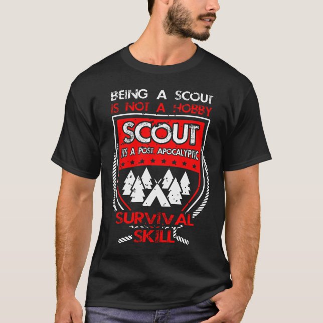 Camiseta Escoteiro Não Um Engraçado Engraçado Escoteiro Toc (Frente)