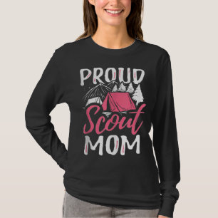 Camiseta Escoteiro Orgulhoso Mamãe Estigando Den Líder Cub 