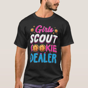 Camiseta Escoteiro Para Meninas Cookie Dealer Engraçada Fam