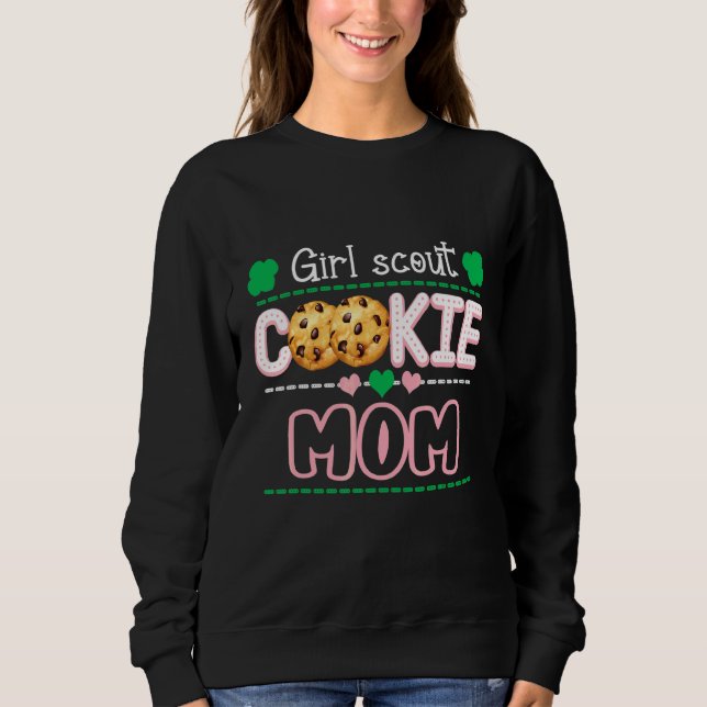 Camiseta Escoteiro Para Meninas Cookie Mãe Família Engraçad (Frente)