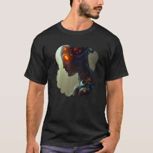 Camiseta Escoteiro Sic Fi Cyborg Dígito Futurístico Único