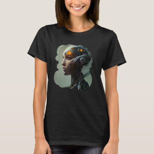 Camiseta Escoteiro Sic Fi Cyborg Dígito Futurístico Único