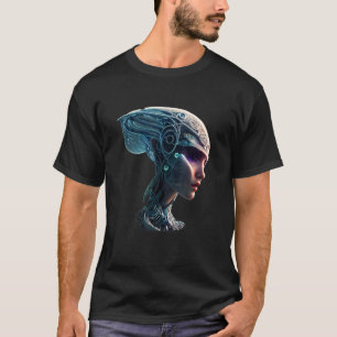 Camiseta Escoteiro Sic Fi Cyborg Dígito Futurístico Único
