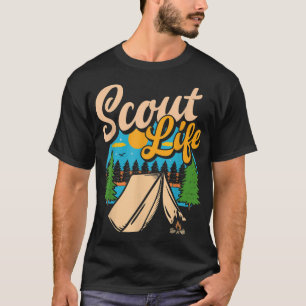Camiseta Escoteiros Engraçado Escoteiro Amantes Campos Meni