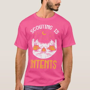 Camiseta Escotismo É Acampamento Divertido Camper Meninos
