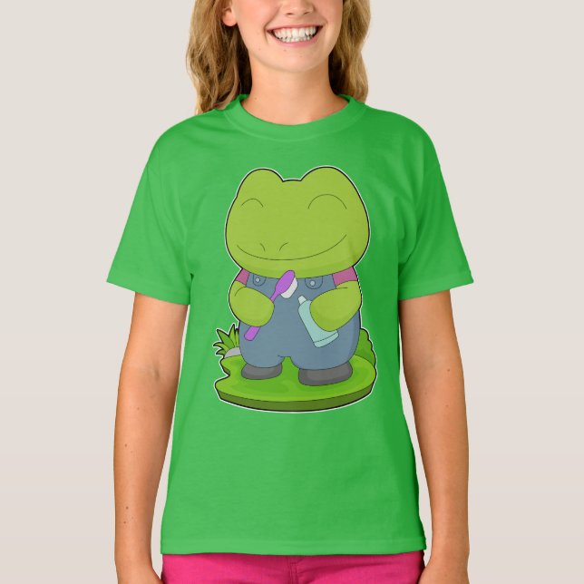 Camiseta Escova de dentes de rã (Frente)