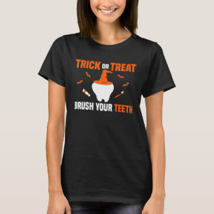 Camiseta Escove Seus Dentes Engraçado Dentista Escritório D