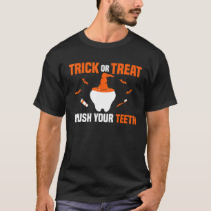 Camiseta Escove Seus Dentes Engraçado Dentista Escritório D
