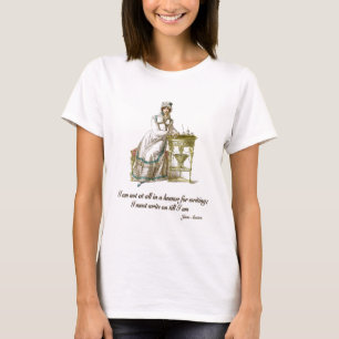 Camiseta Escreva diz sobre Jane Austen