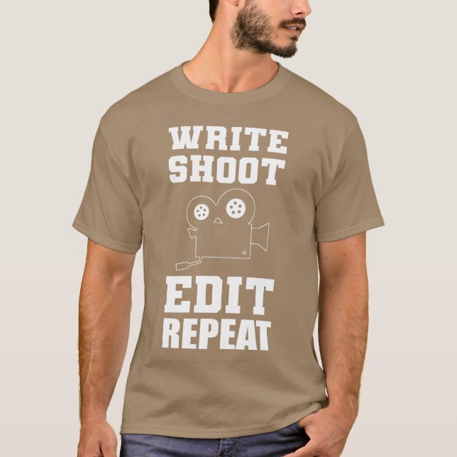Camiseta Escreva Edite Editor Chefe Presente família (Frente)