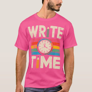Camiseta Escreva Onime Escritor Engraçado Au Pun Design gar