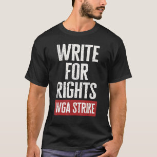 Camiseta Escreva Para Escritores De Direitos Culpados Em Gr