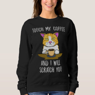 Camiseta Escreva Seu Café Gatinho De Gato Bonito Segunda-Fe