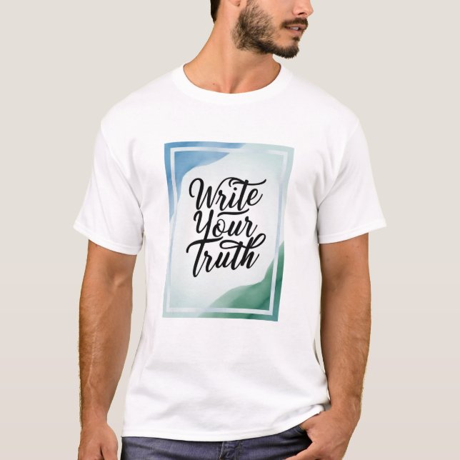 Camiseta Escreva Sua Verdade opção 4 (Frente)
